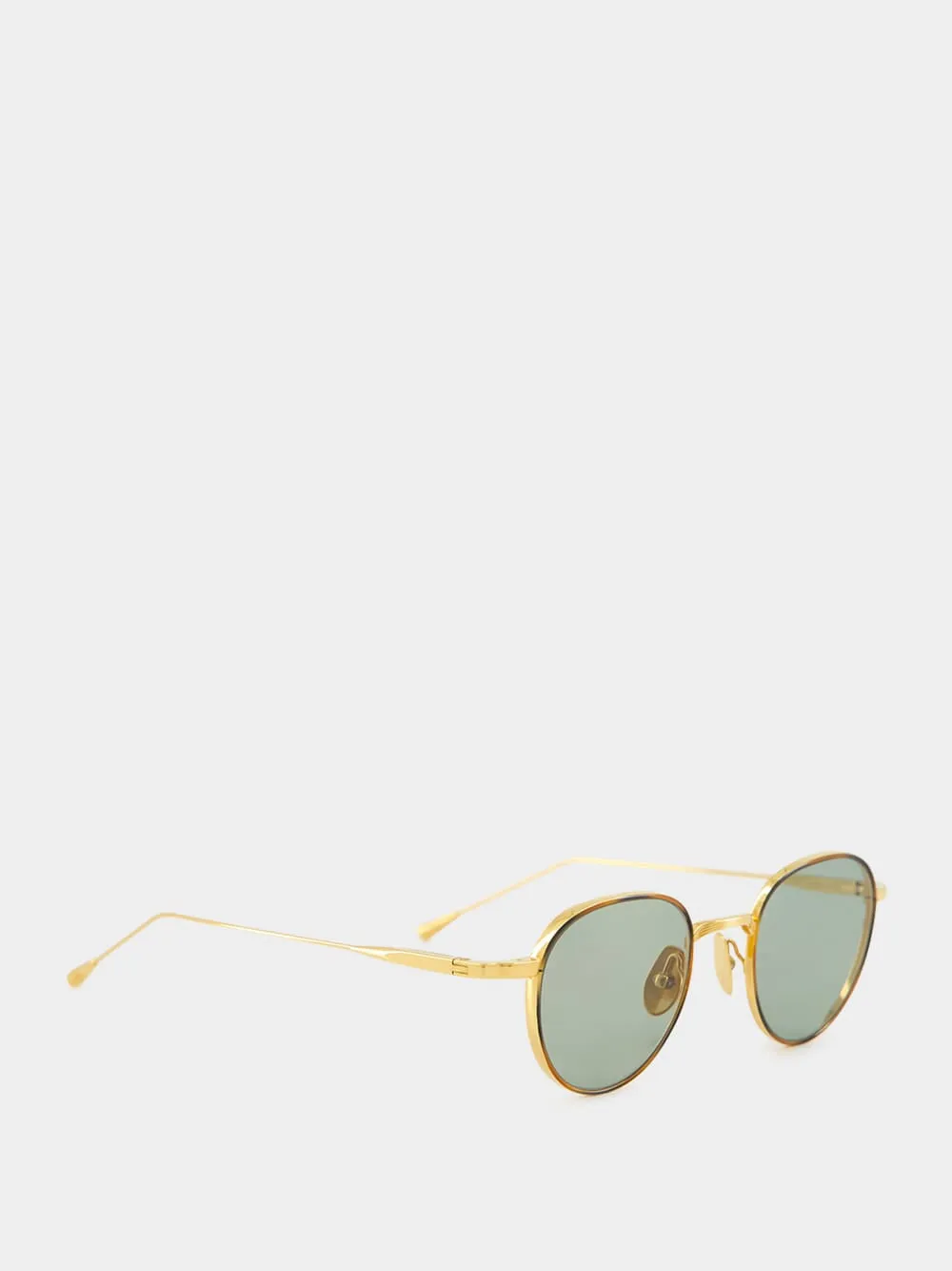 Cafe Racer Sunglasses 18 Carat Gold Green G13 sold by Fashion Clinic product image thumbnail 2