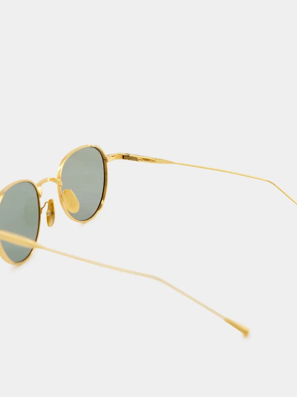 Cafe Racer Sunglasses 18 Carat Gold Green G13 sold by Fashion Clinic product image thumbnail 4