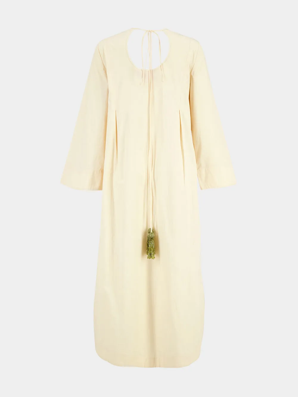 Prometheus Ivory Embroidered Cotton Midi Dress sold by Fashion Clinic product image thumbnail 2