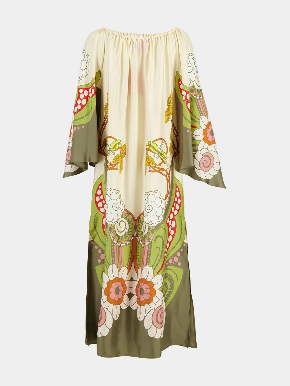 Date Palms Goddess Placée Silk Midi Dress sold by Fashion Clinic product image thumbnail 2