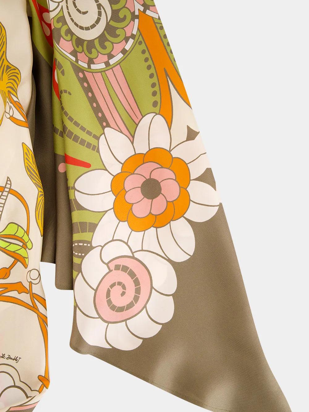 Date Palms Goddess Placée Silk Midi Dress sold by Fashion Clinic product image thumbnail 3