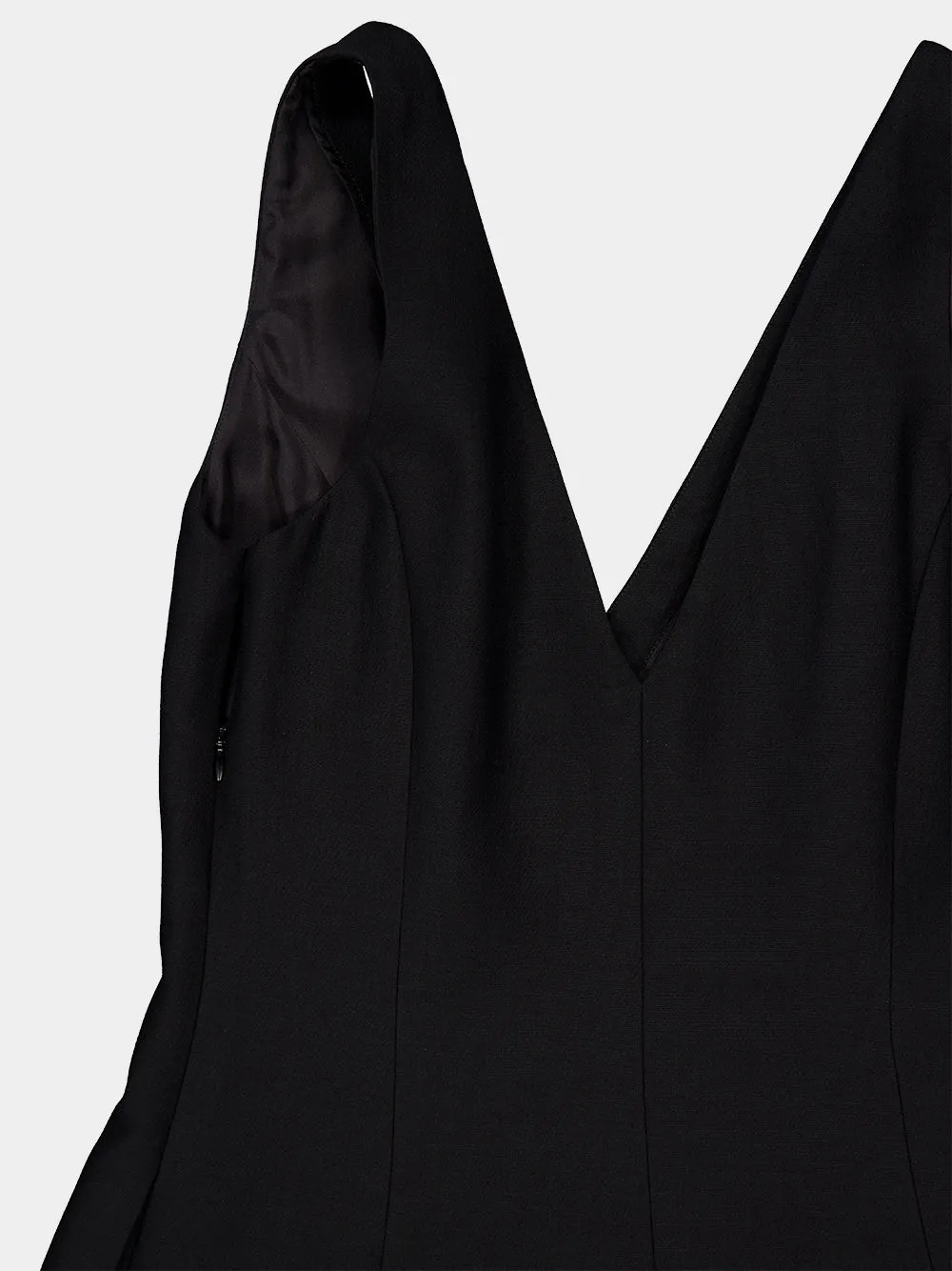 Black Crepe Couture Midi Dress sold by Fashion Clinic product image thumbnail 5