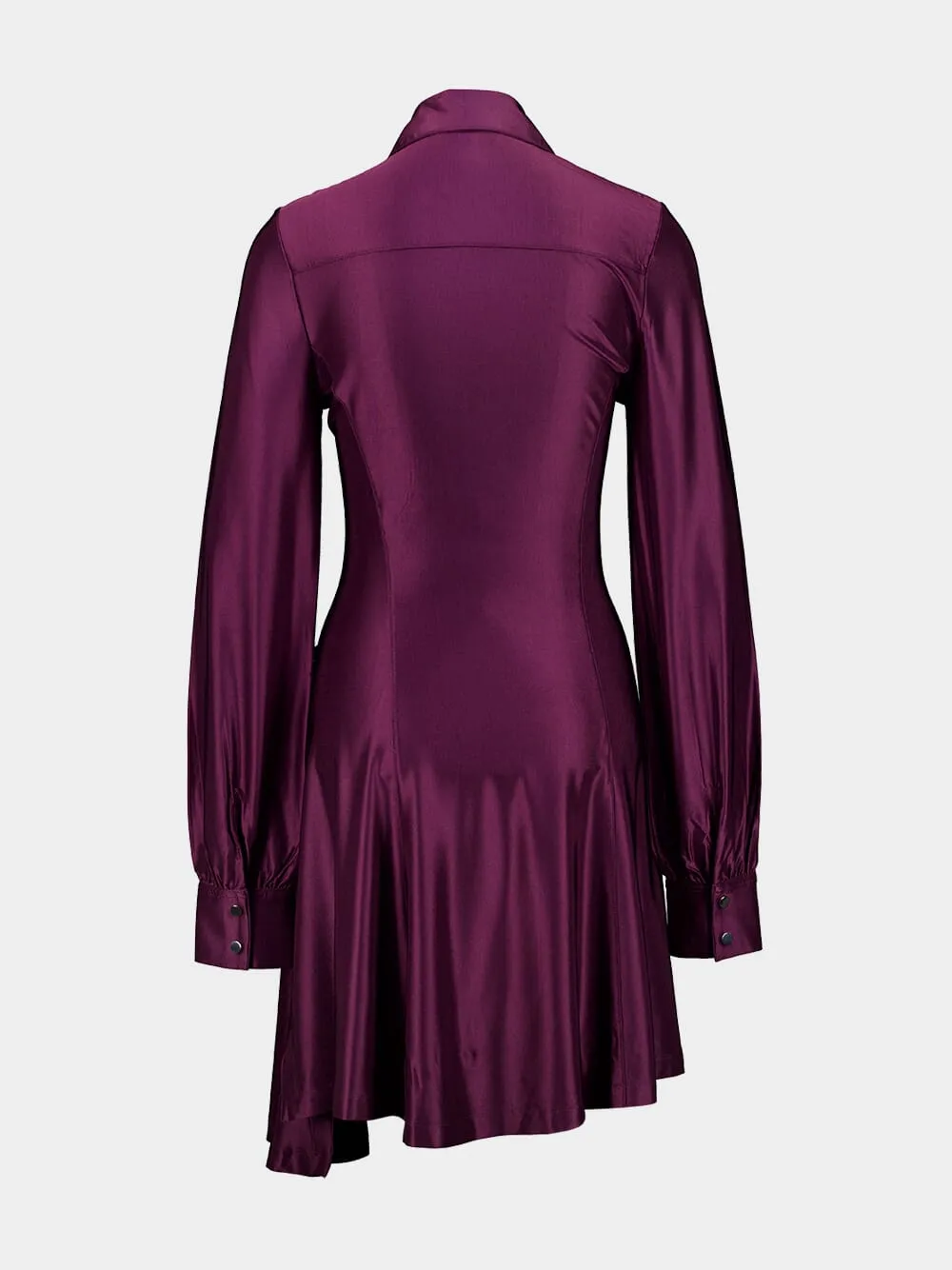 Magenta Purple Asymmetric Mini Dress sold by Fashion Clinic product image thumbnail 2