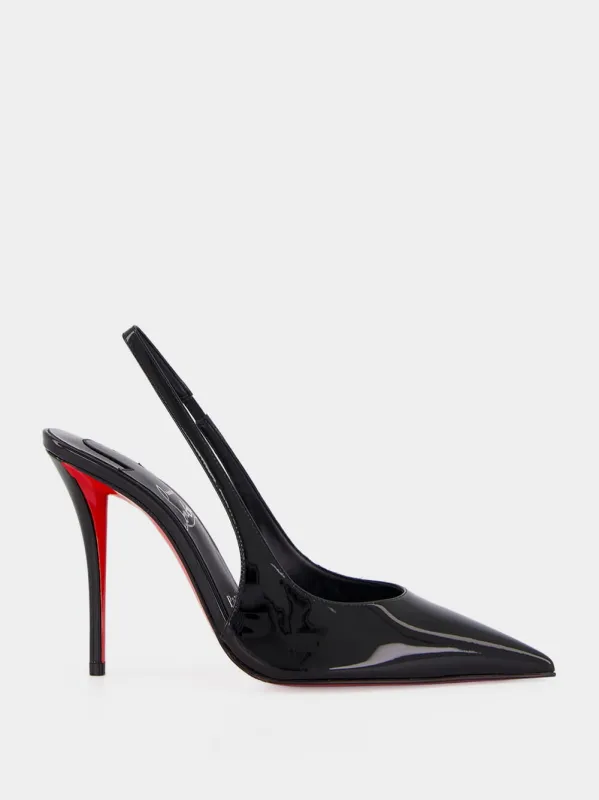 Black Miss Z Slingback Pumps made by Christian Louboutin