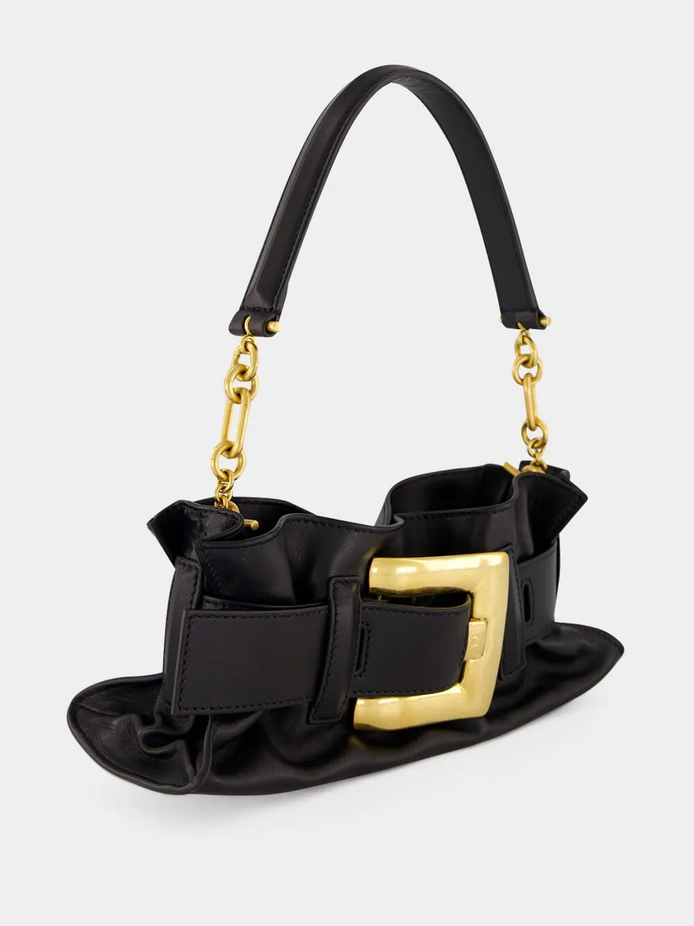 Black Mini Anthem Smooth Leather Bag sold by Fashion Clinic product image thumbnail 4