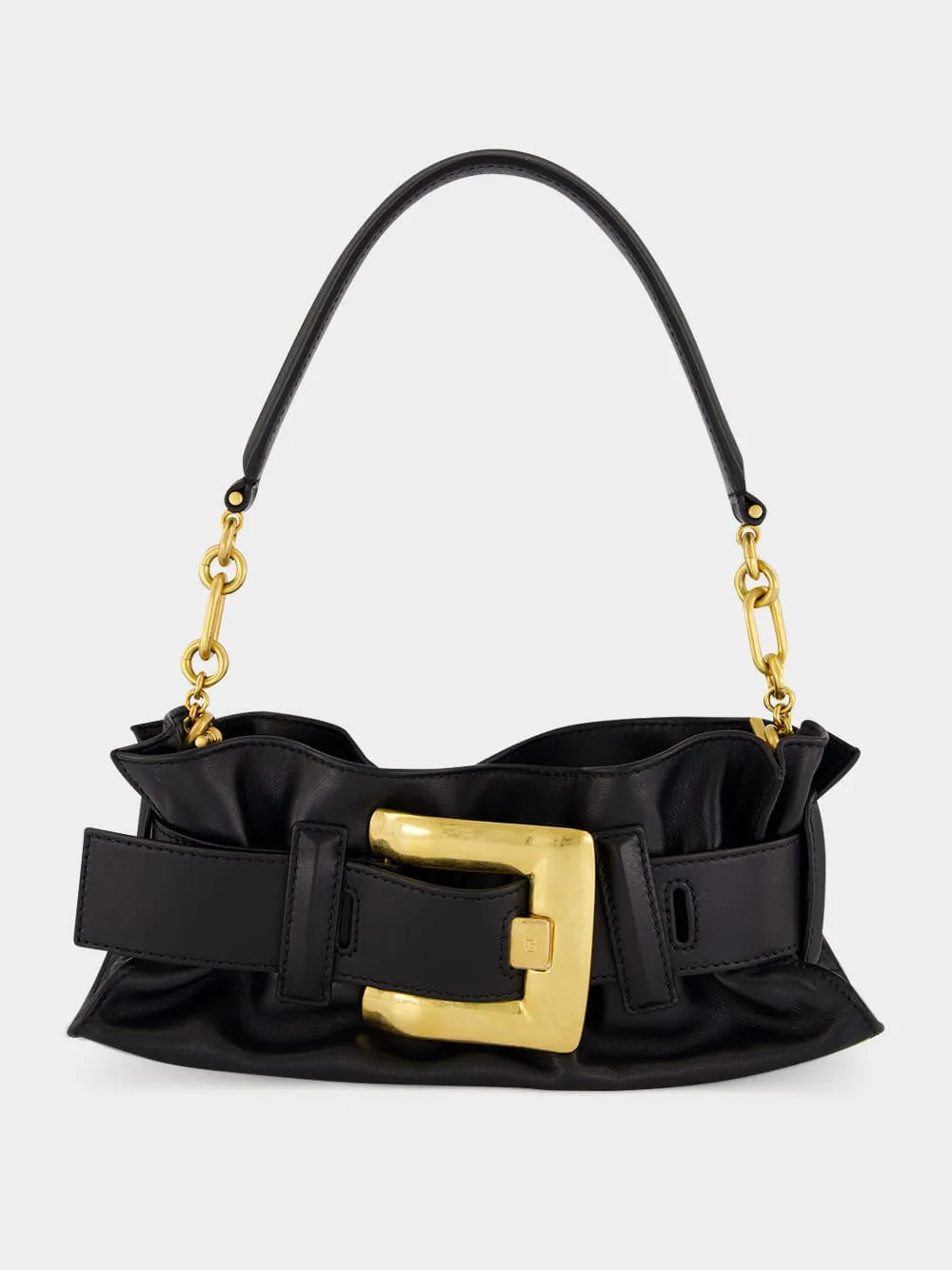 Black Mini Anthem Smooth Leather Bag sold by Fashion Clinic product image thumbnail 2