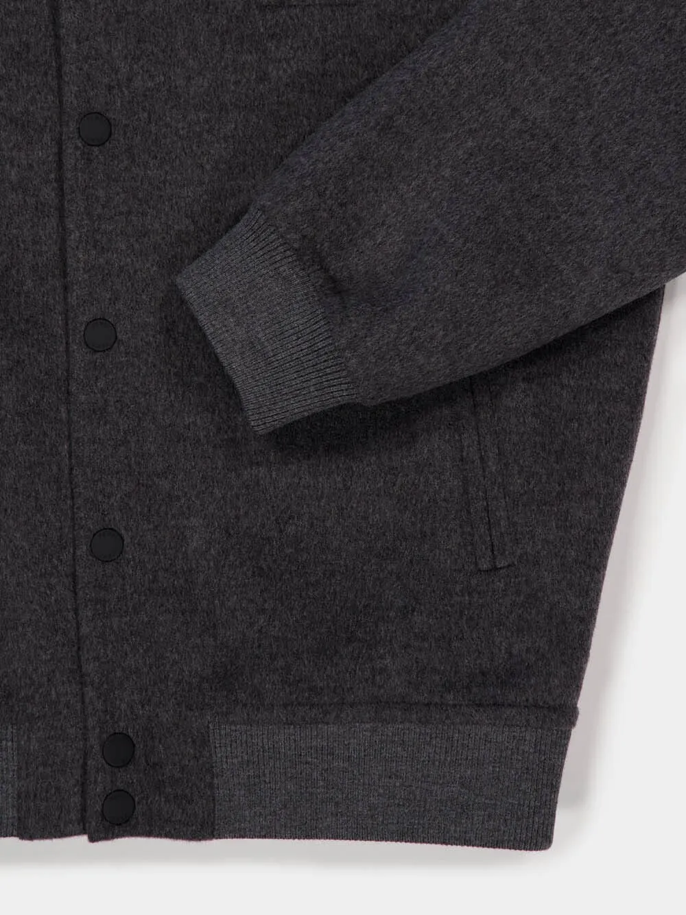 Grey Wool Blouson Jacket sold by Fashion Clinic product image thumbnail 4