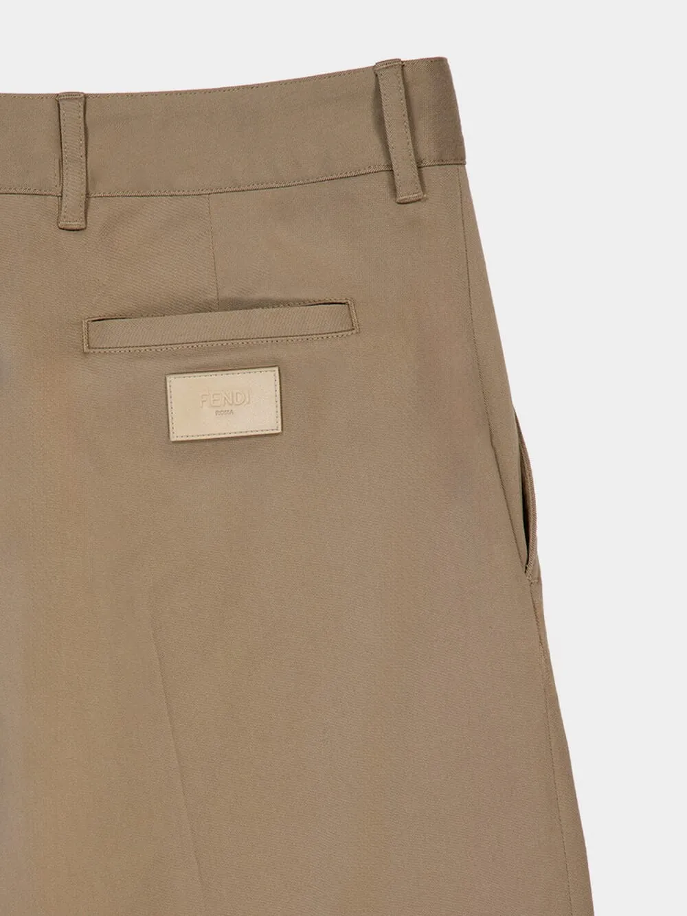 Dove Grey Gabardine Cigarette Trousers sold by Fashion Clinic product image thumbnail 4