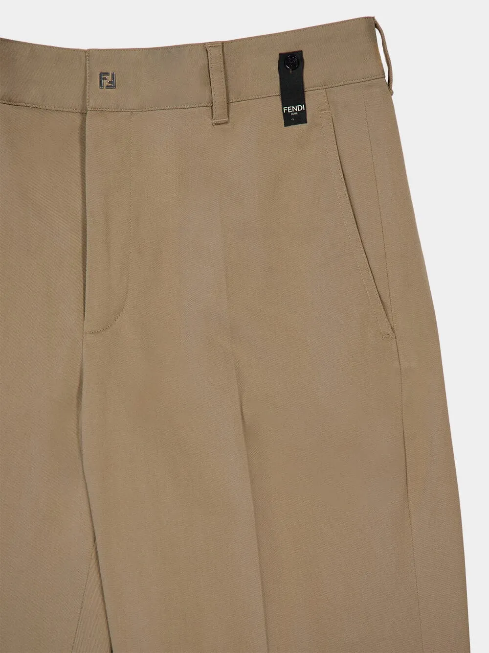 Dove Grey Gabardine Cigarette Trousers sold by Fashion Clinic product image thumbnail 3