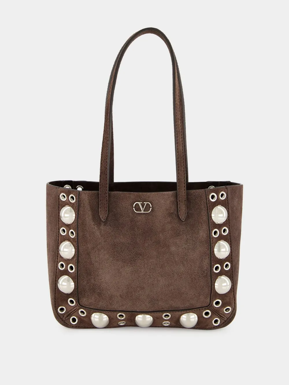 Brown Nellcôte Mini Suede Shopping Bag sold by Fashion Clinic product image thumbnail 2