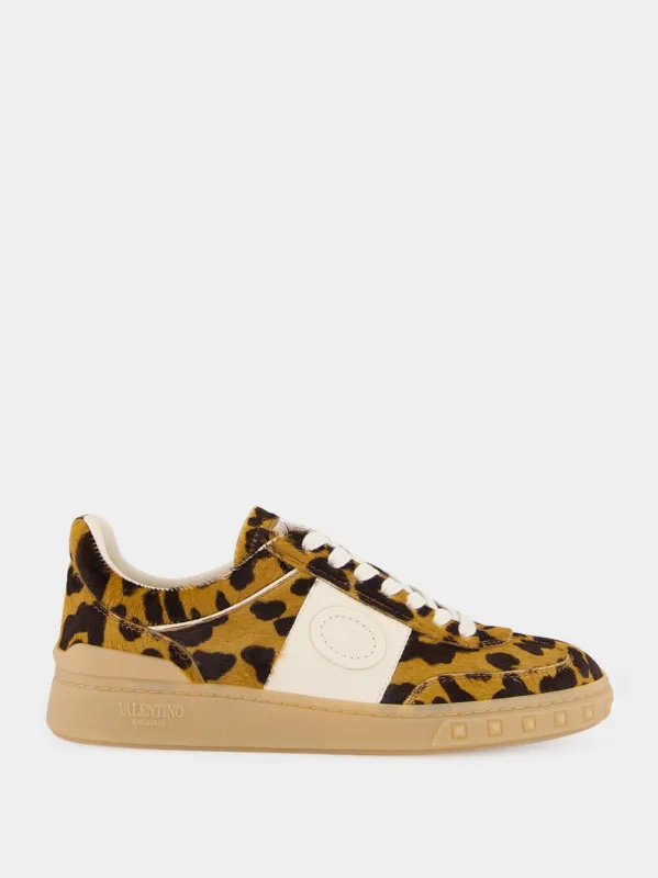 Animal Print Pony-Effect Upvillage Trainers made by Valentino Garavani
