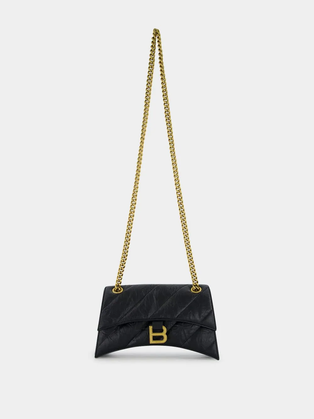 Black Crush Quilted Small Shoulder Bag sold by Fashion Clinic product image thumbnail 2