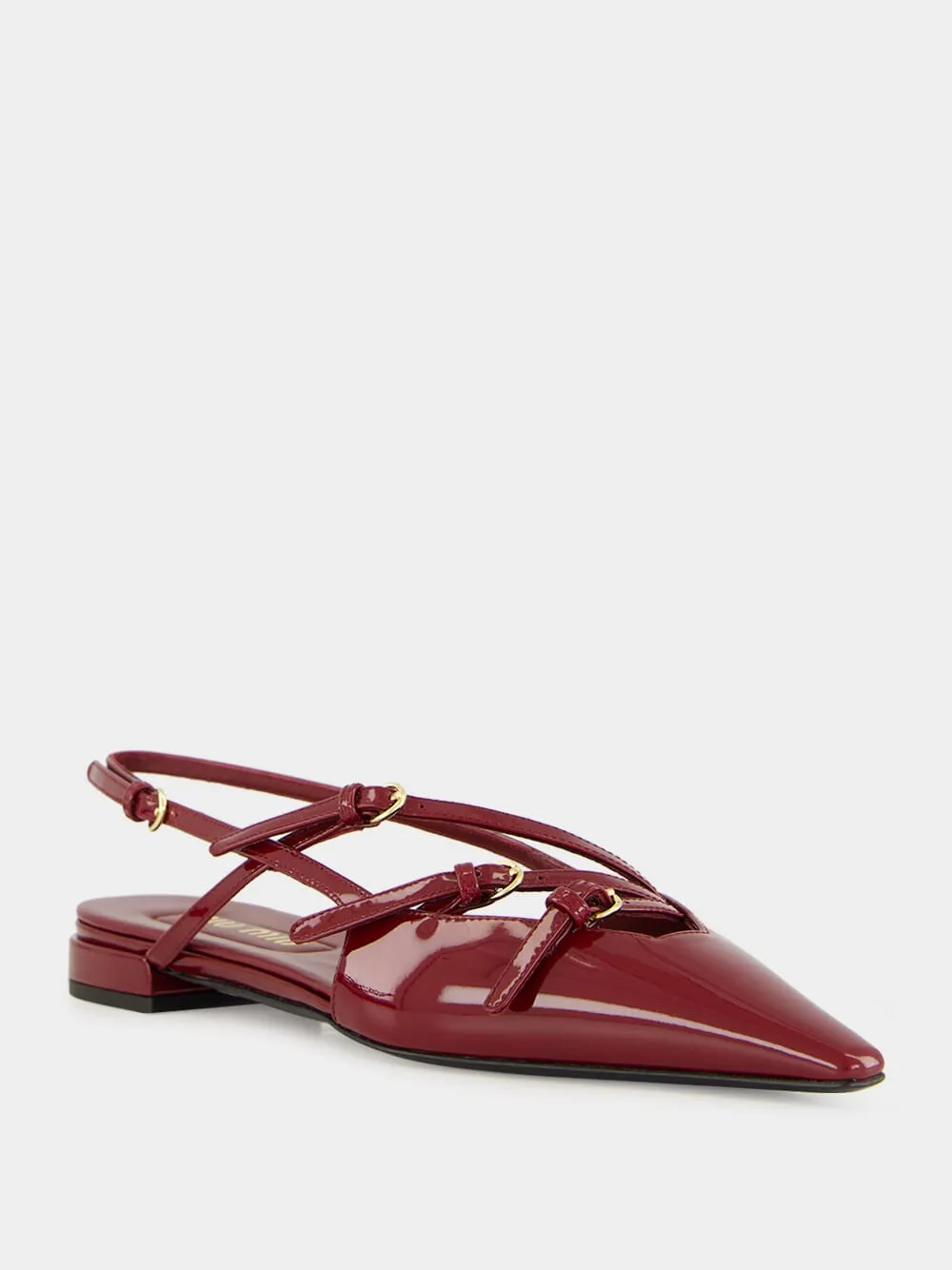 Crimson Patent Slingback Ballerinas sold by Fashion Clinic product image thumbnail 2