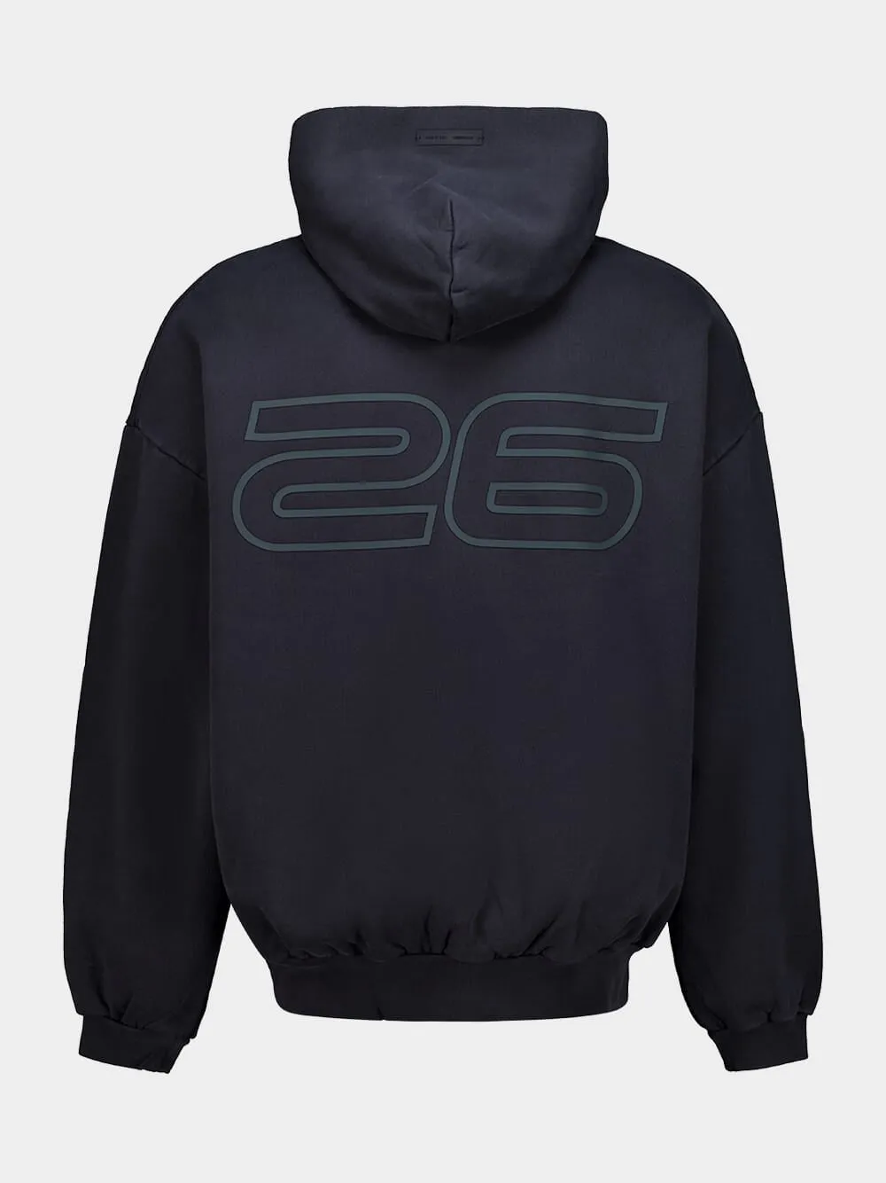 Vintage Black Heavy Fleece 90s Hooded Sweatshirt sold by Fashion Clinic product image thumbnail 3