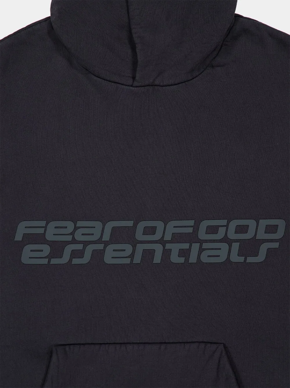 Vintage Black Heavy Fleece 90s Hooded Sweatshirt sold by Fashion Clinic product image thumbnail 5