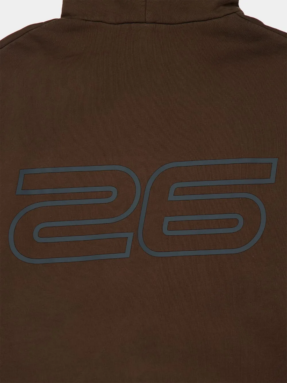 Brown Heavy Fleece 90s Hooded Sweatshirt sold by Fashion Clinic product image thumbnail 5
