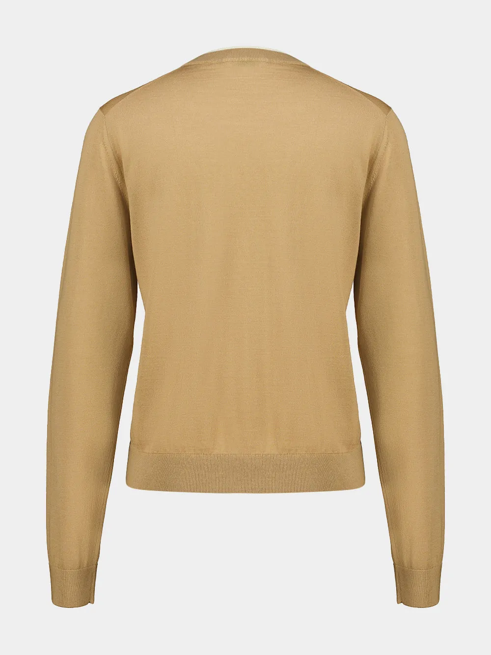 Camel Wool Classic Sweater sold by Fashion Clinic product image thumbnail 2