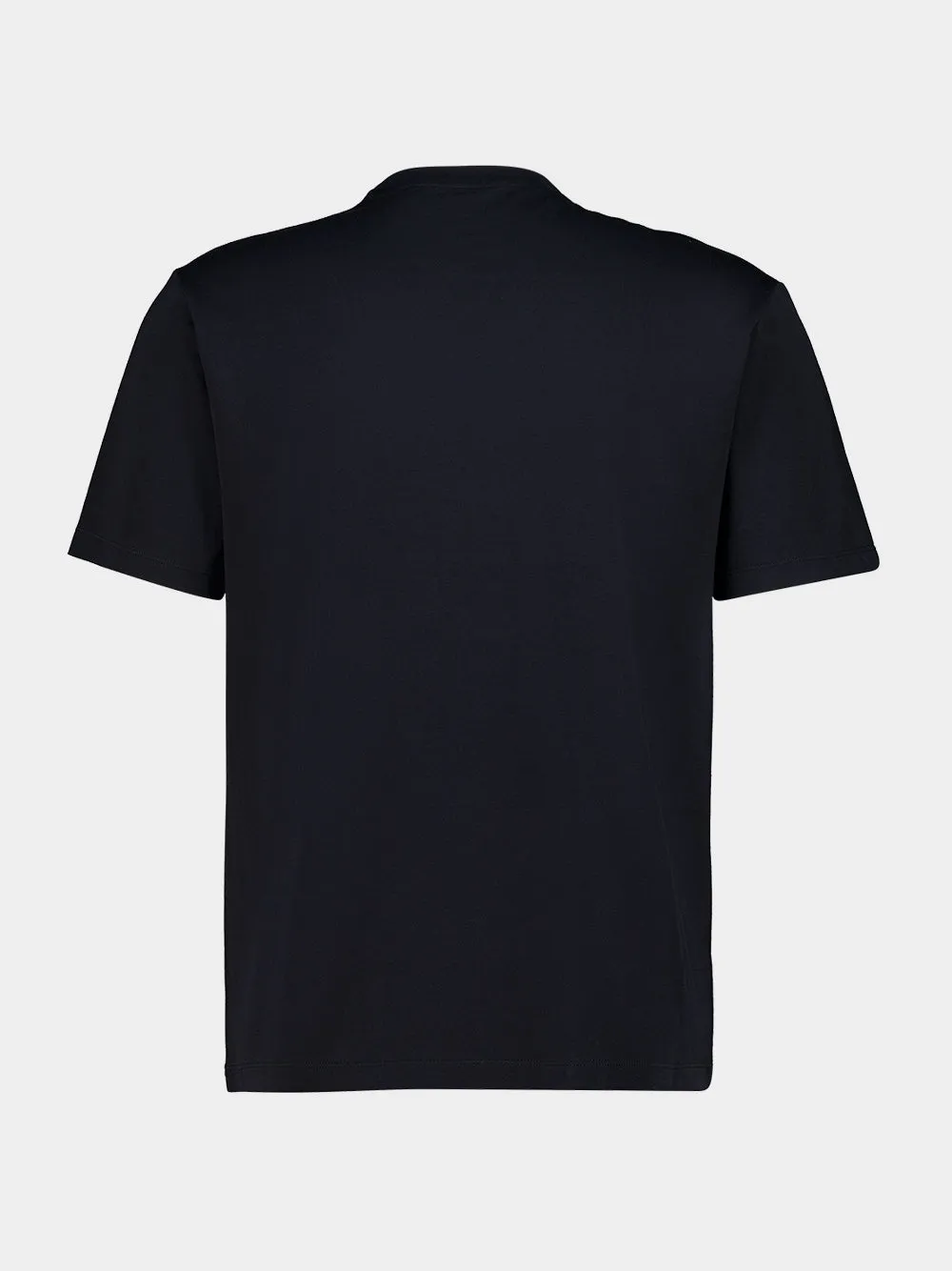 Black Cotton Logo T-Shirt sold by Fashion Clinic product image thumbnail 2