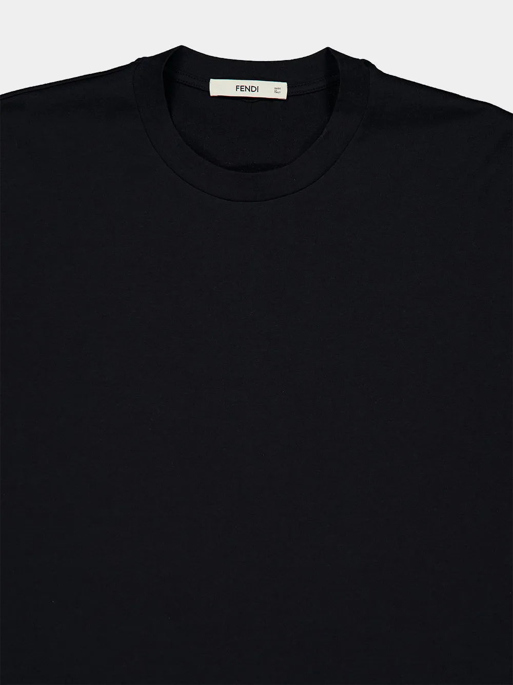 Black Cotton Logo T-Shirt sold by Fashion Clinic product image thumbnail 3