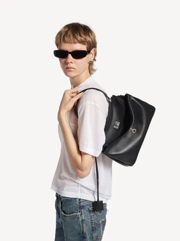 Black Small Rodeo Leather Handbag made by Balenciaga