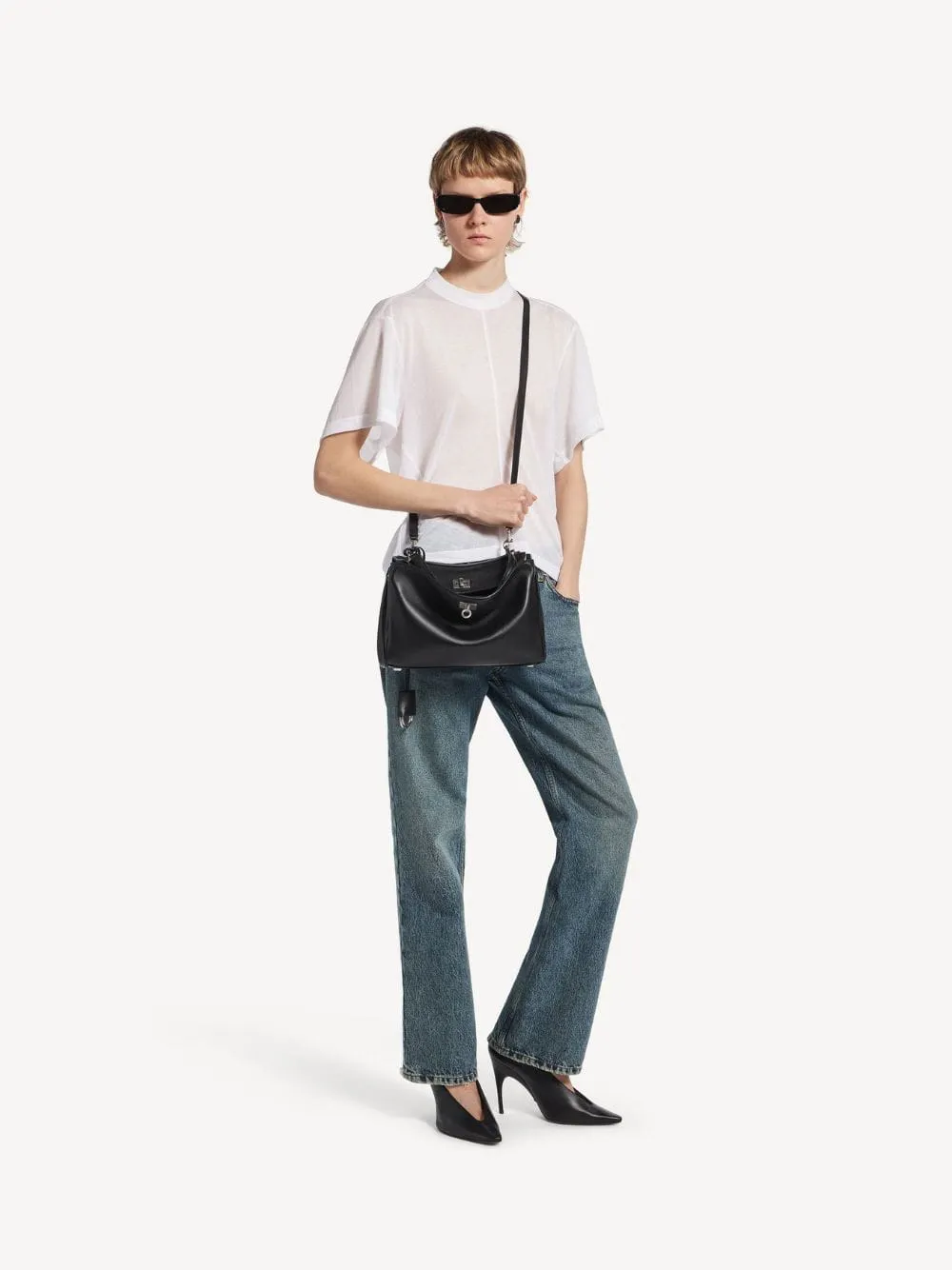 Black Small Rodeo Leather Handbag sold by Fashion Clinic product image thumbnail 5