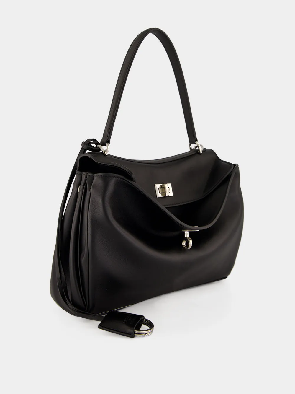 Black Small Rodeo Leather Handbag sold by Fashion Clinic product image thumbnail 4