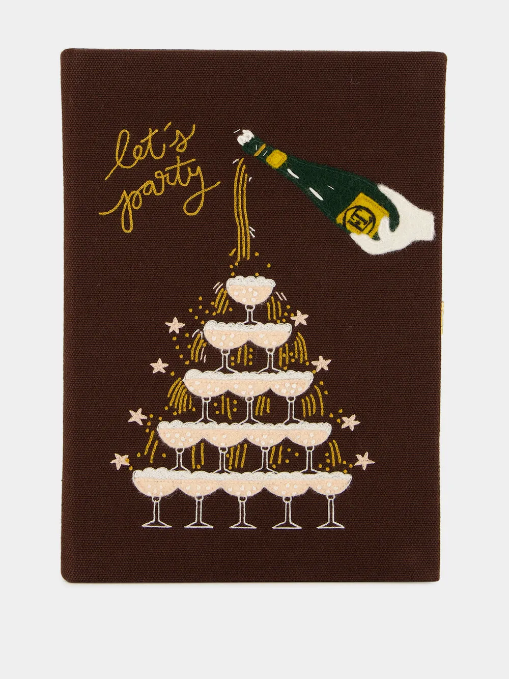 Brown Let's Party Book Clutch sold by Fashion Clinic product image thumbnail 2
