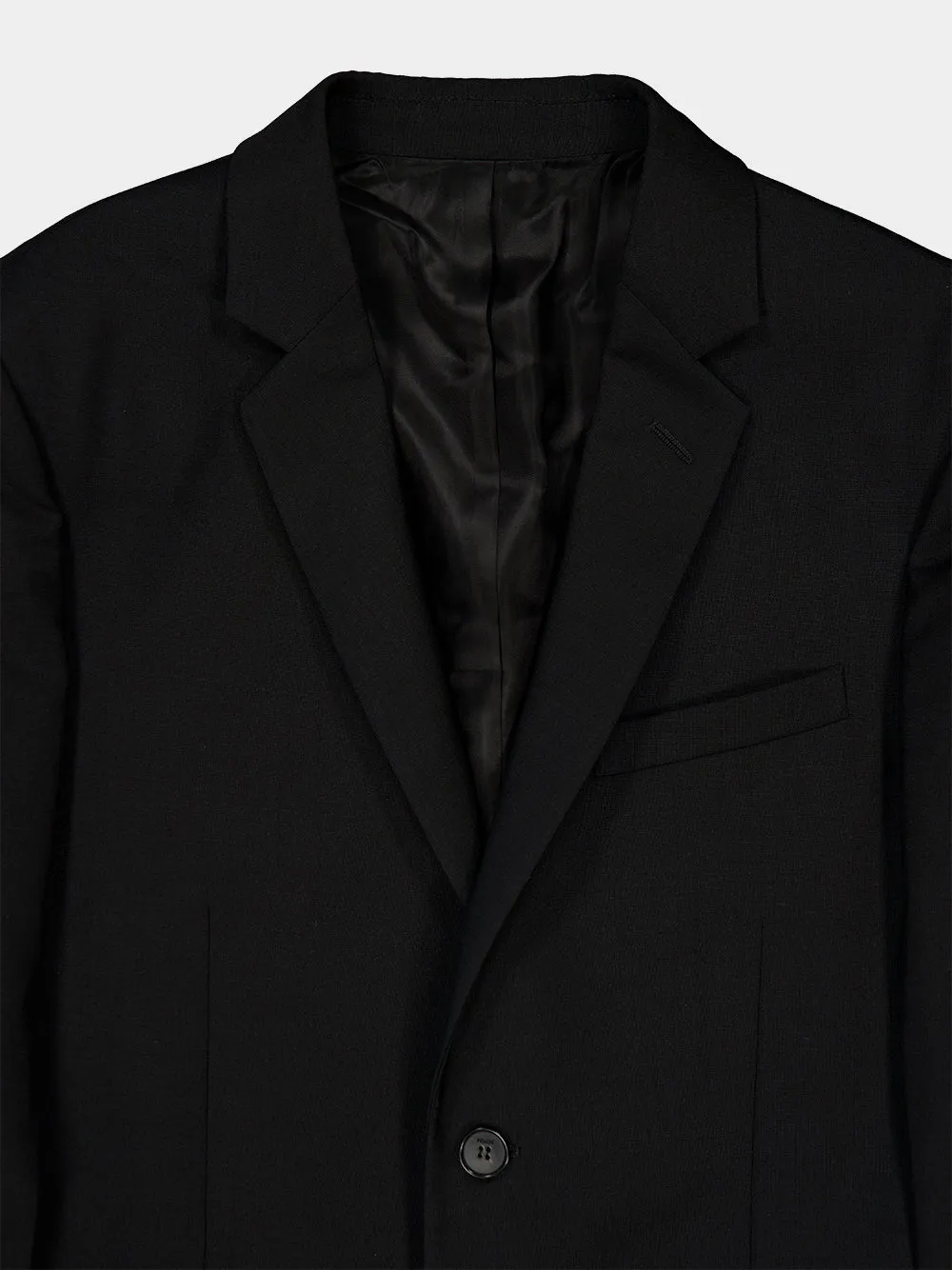 Black Kid Mohair Single-Breasted Blazer sold by Fashion Clinic product image thumbnail 4