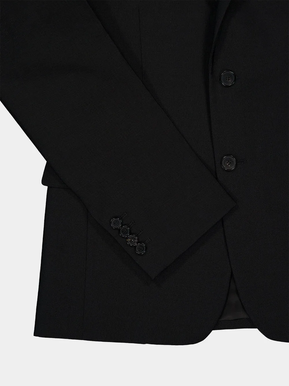 Black Kid Mohair Single-Breasted Blazer sold by Fashion Clinic product image thumbnail 5