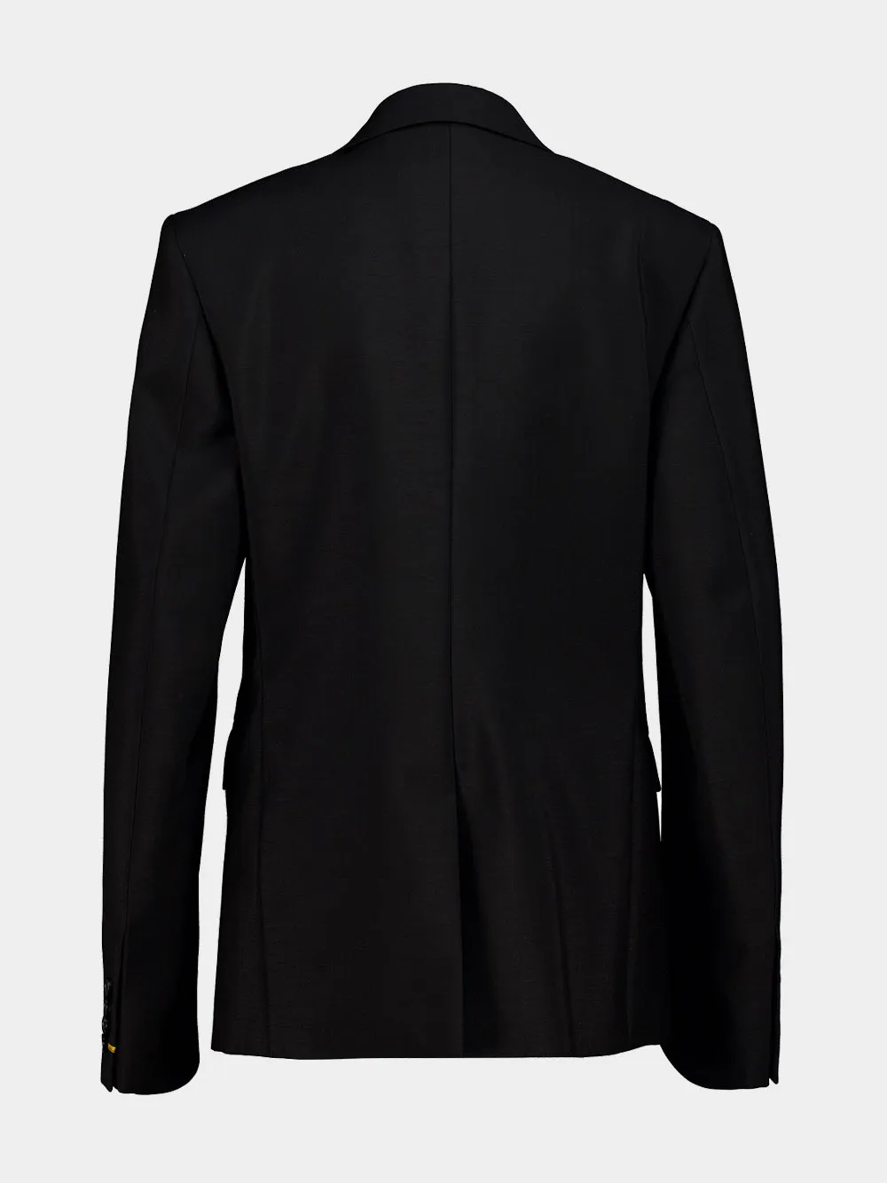 Black Kid Mohair Single-Breasted Blazer sold by Fashion Clinic product image thumbnail 3