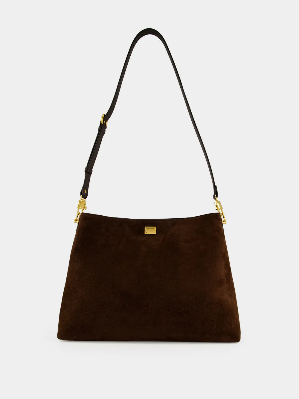 Brown Vittoria Suede Shoulder Bag sold by Fashion Clinic product image thumbnail 2