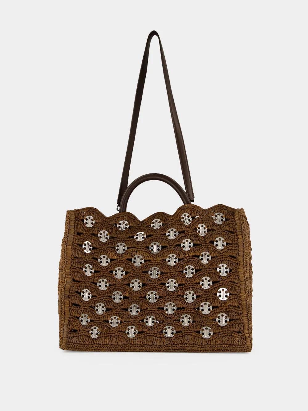 Brown Raffia 1969 Tote Bag sold by Fashion Clinic product image thumbnail 3