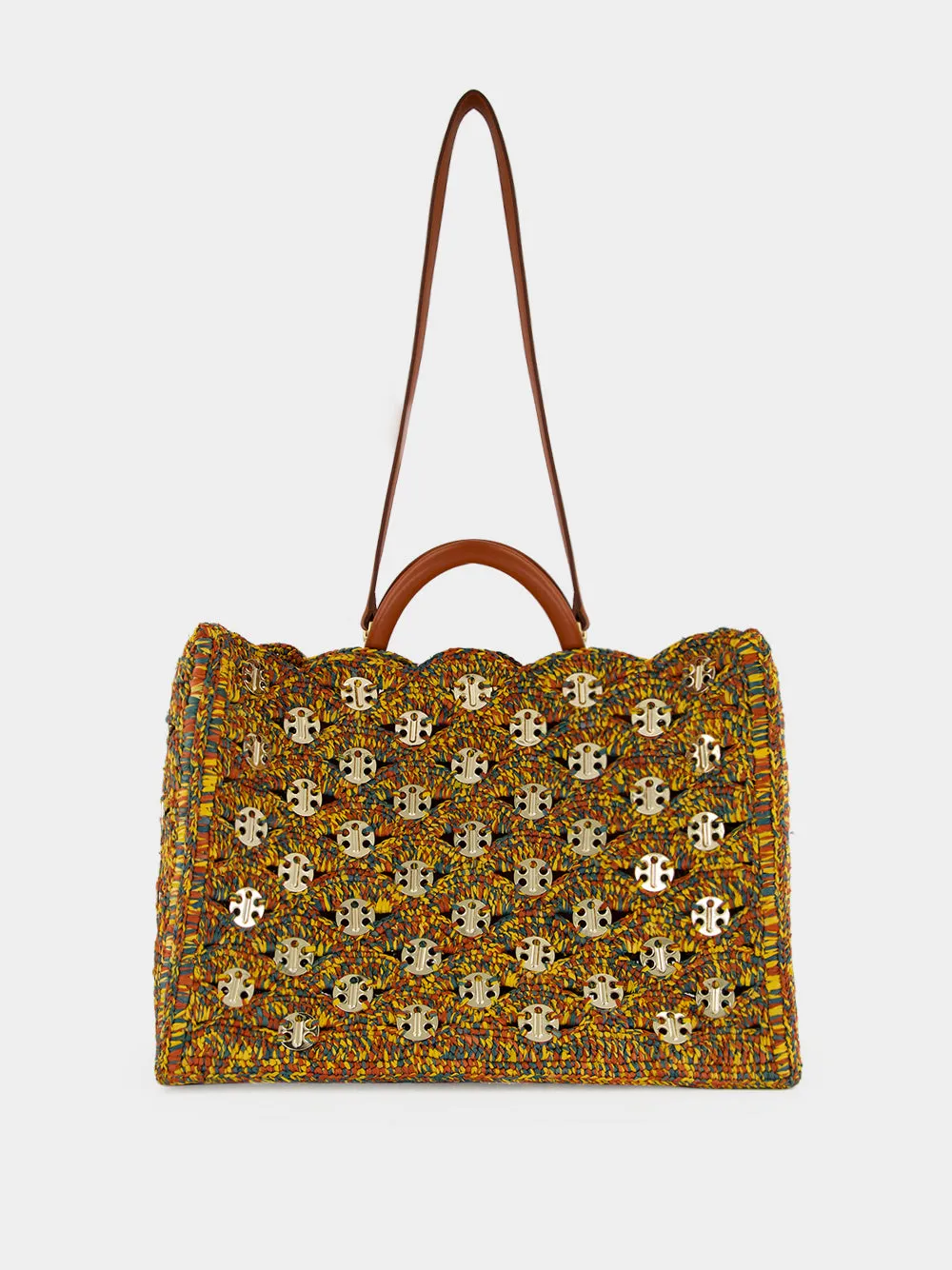 Multicolour Raffia 1969 Tote Bag sold by Fashion Clinic product image thumbnail 2