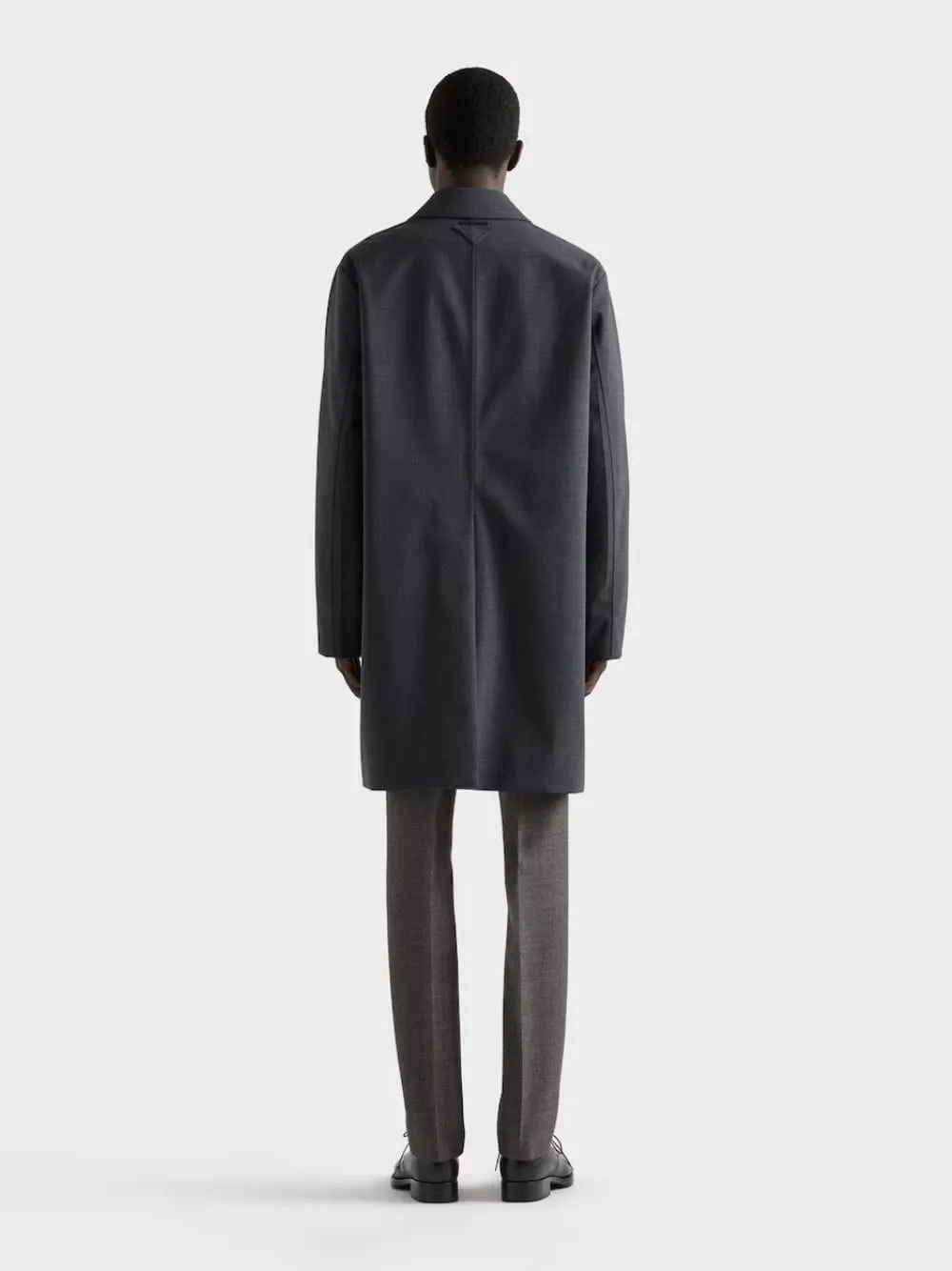 Anthracite Grey Technical Wool Coat sold by Fashion Clinic product image thumbnail 3