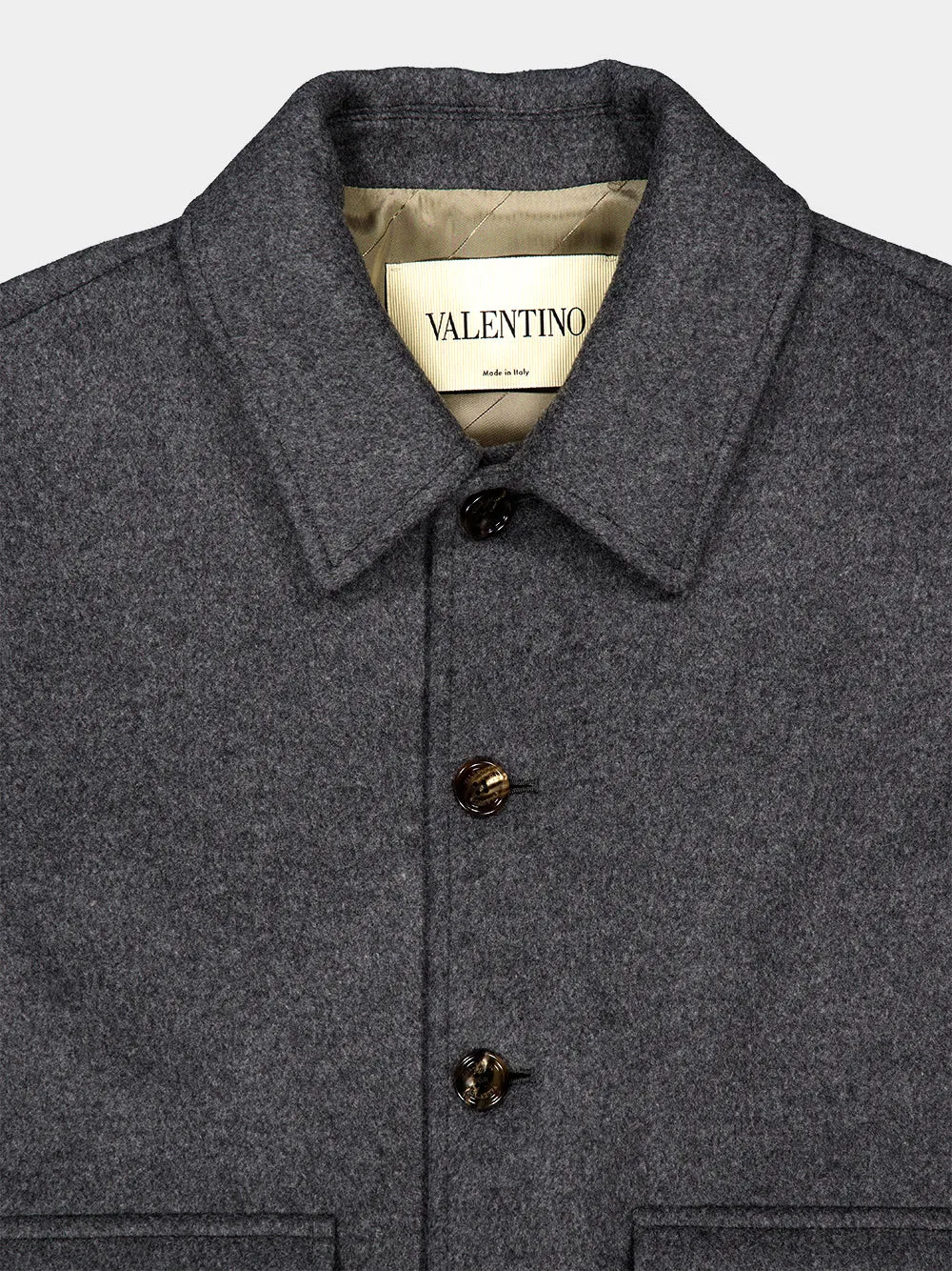 Dark Grey Wool Cashmere Jacket sold by Fashion Clinic product image thumbnail 5