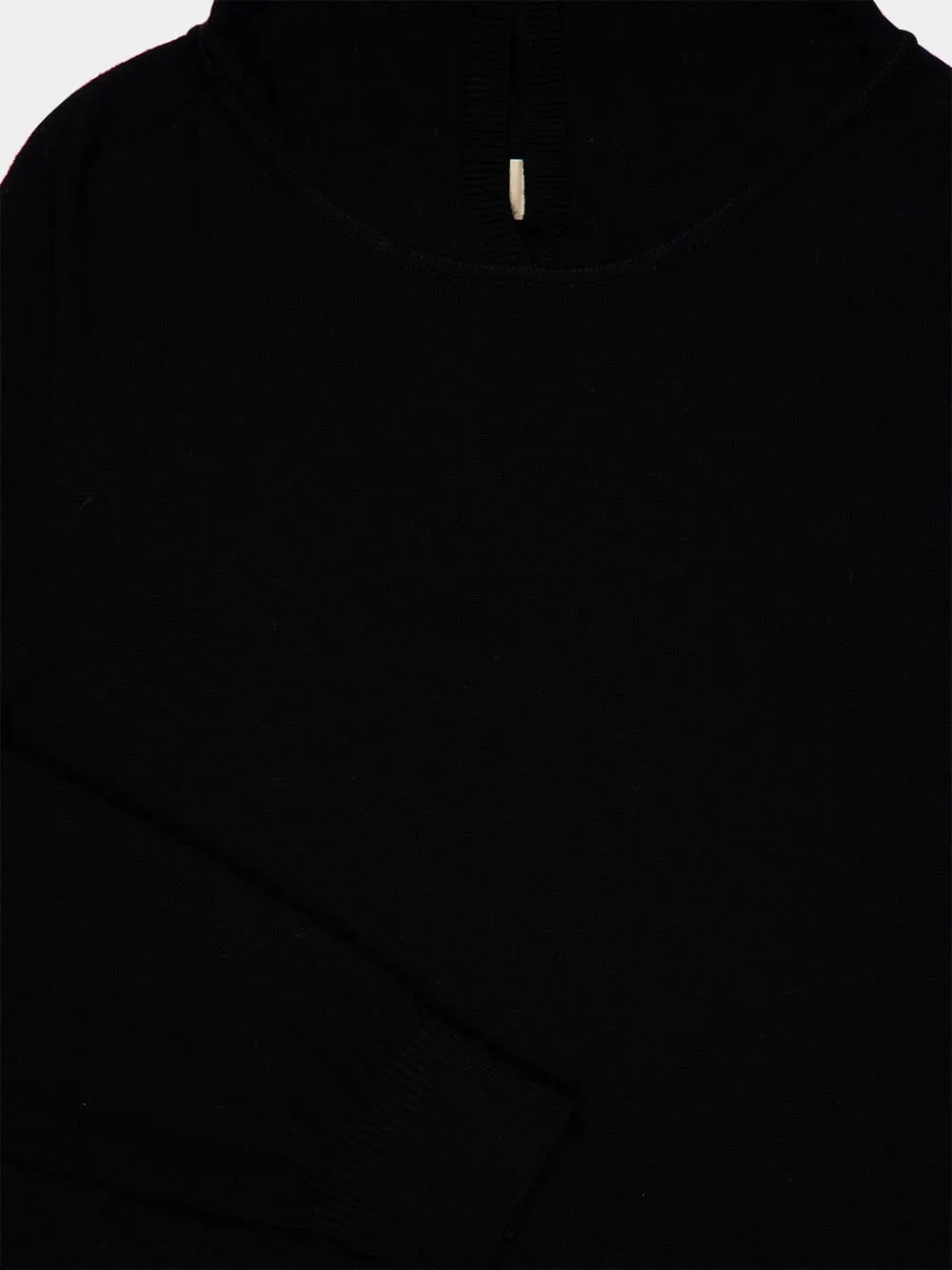 Black Wool Hooded Knit Sweater sold by Fashion Clinic product image thumbnail 3