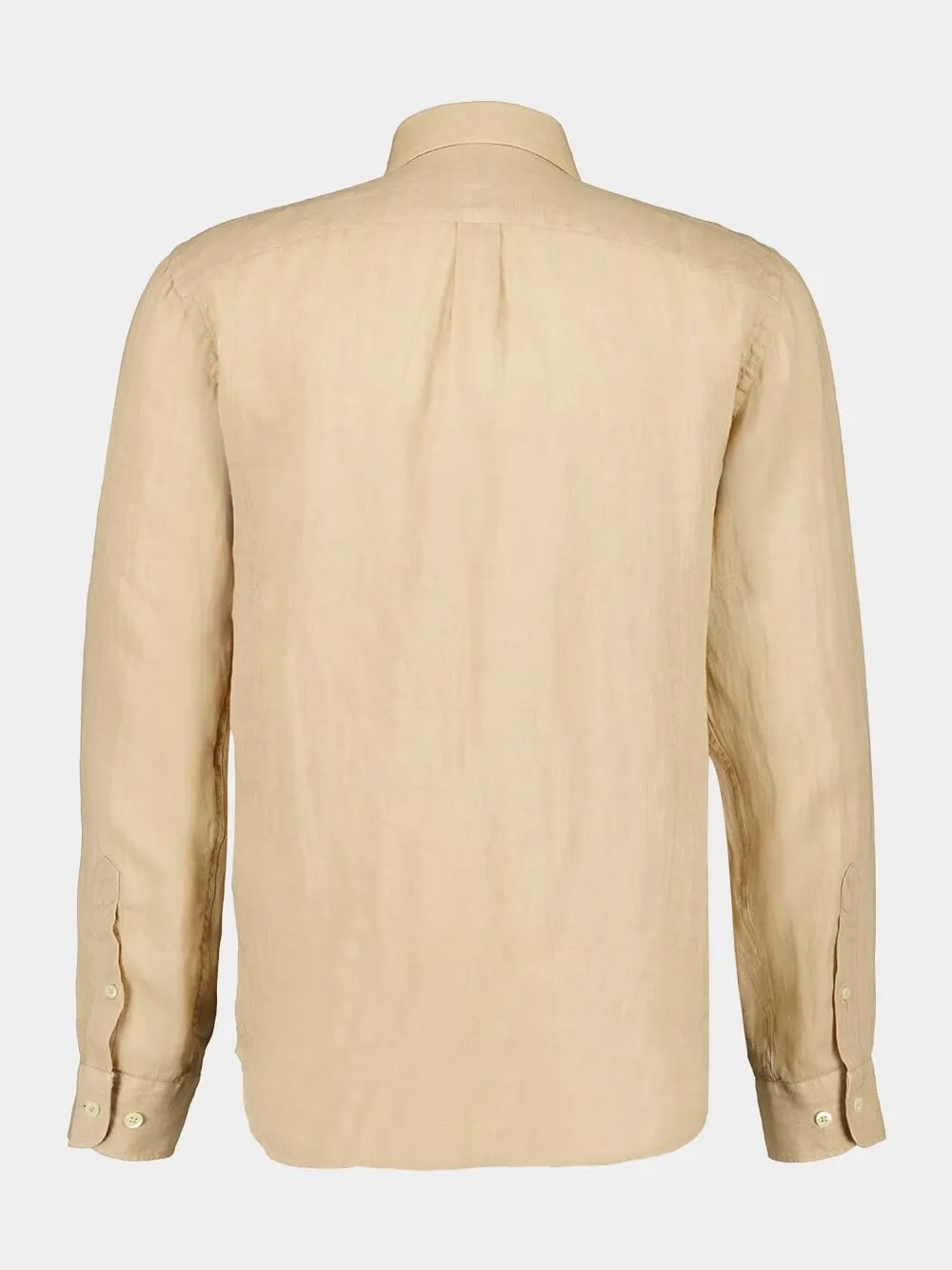 Almond Long-Sleeve Regular Fit Linen Shirt sold by Fashion Clinic product image thumbnail 2