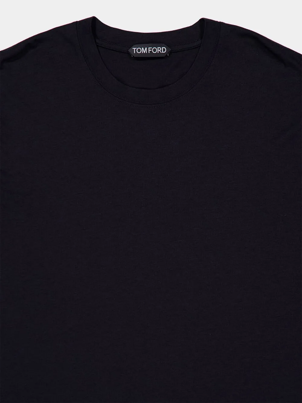 Black Crewneck T-Shirt sold by Fashion Clinic product image thumbnail 3