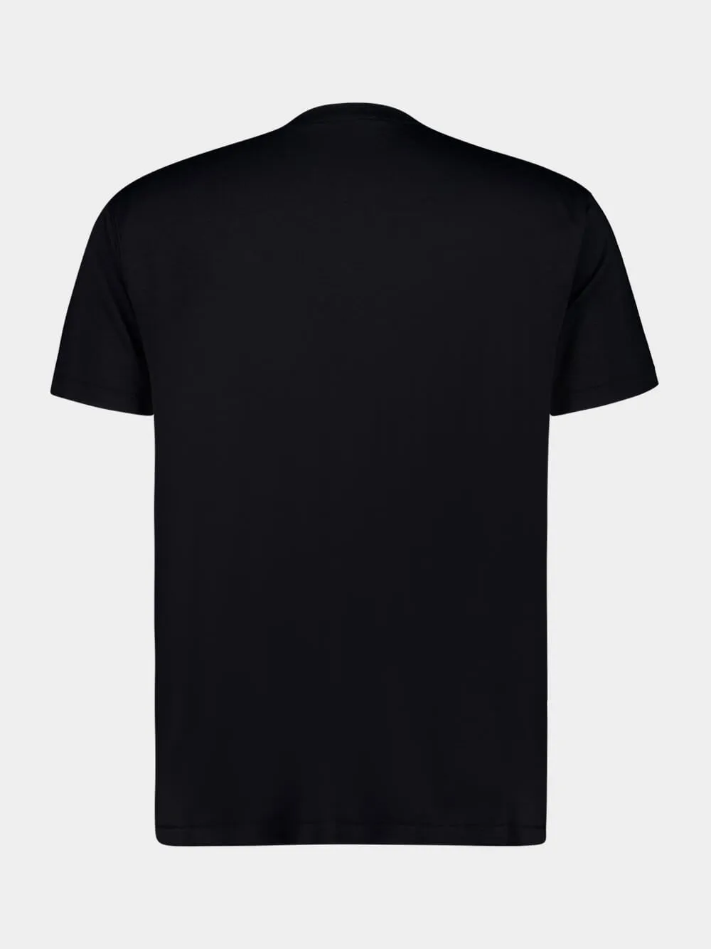 Black Crewneck T-Shirt sold by Fashion Clinic product image thumbnail 2