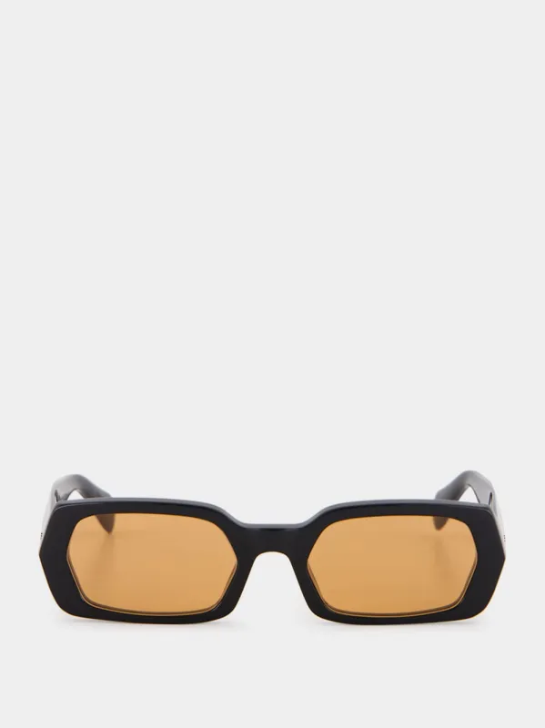 Black L'Altro Refined Sunglasses made by RetroSuperFuture
