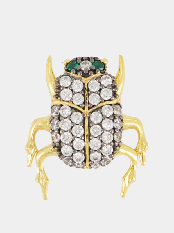Gold Scarab Piercing made by Fashion Clinic