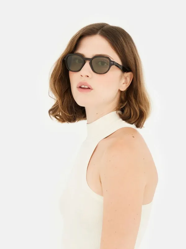 Voce 3627 Havana Round Sunglasses made by RetroSuperFuture