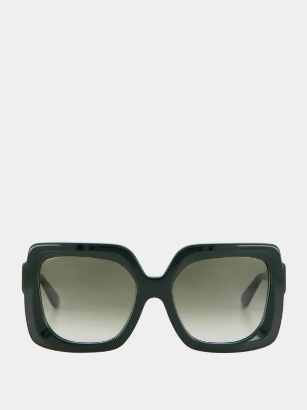 Glossy Forest Sunglasses 5082 made by Fashion Clinic