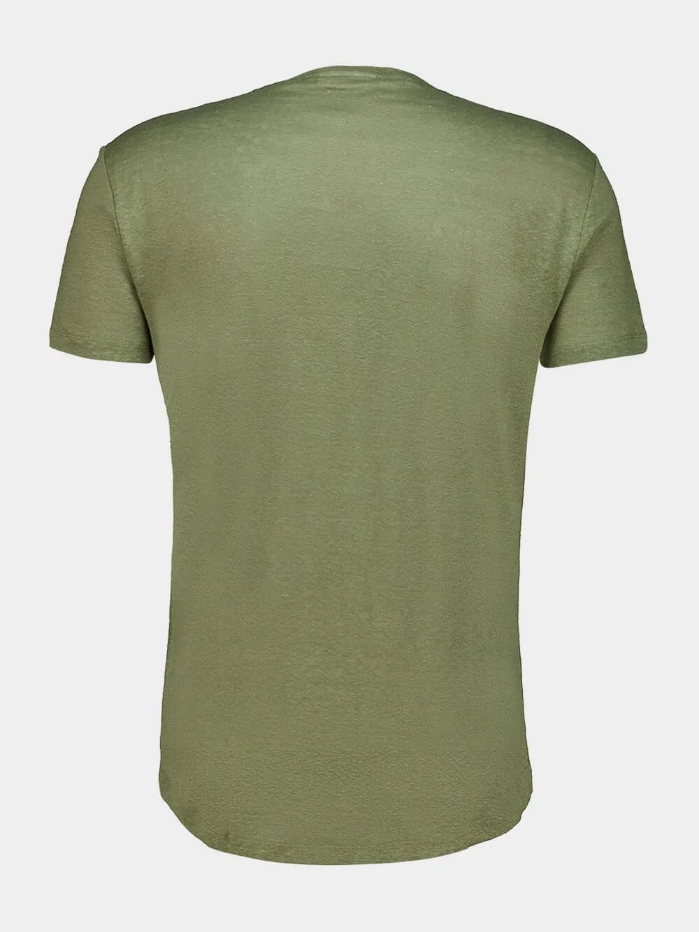 Herbal Green Tailored Linen T-Shirt sold by Fashion Clinic product image thumbnail 3