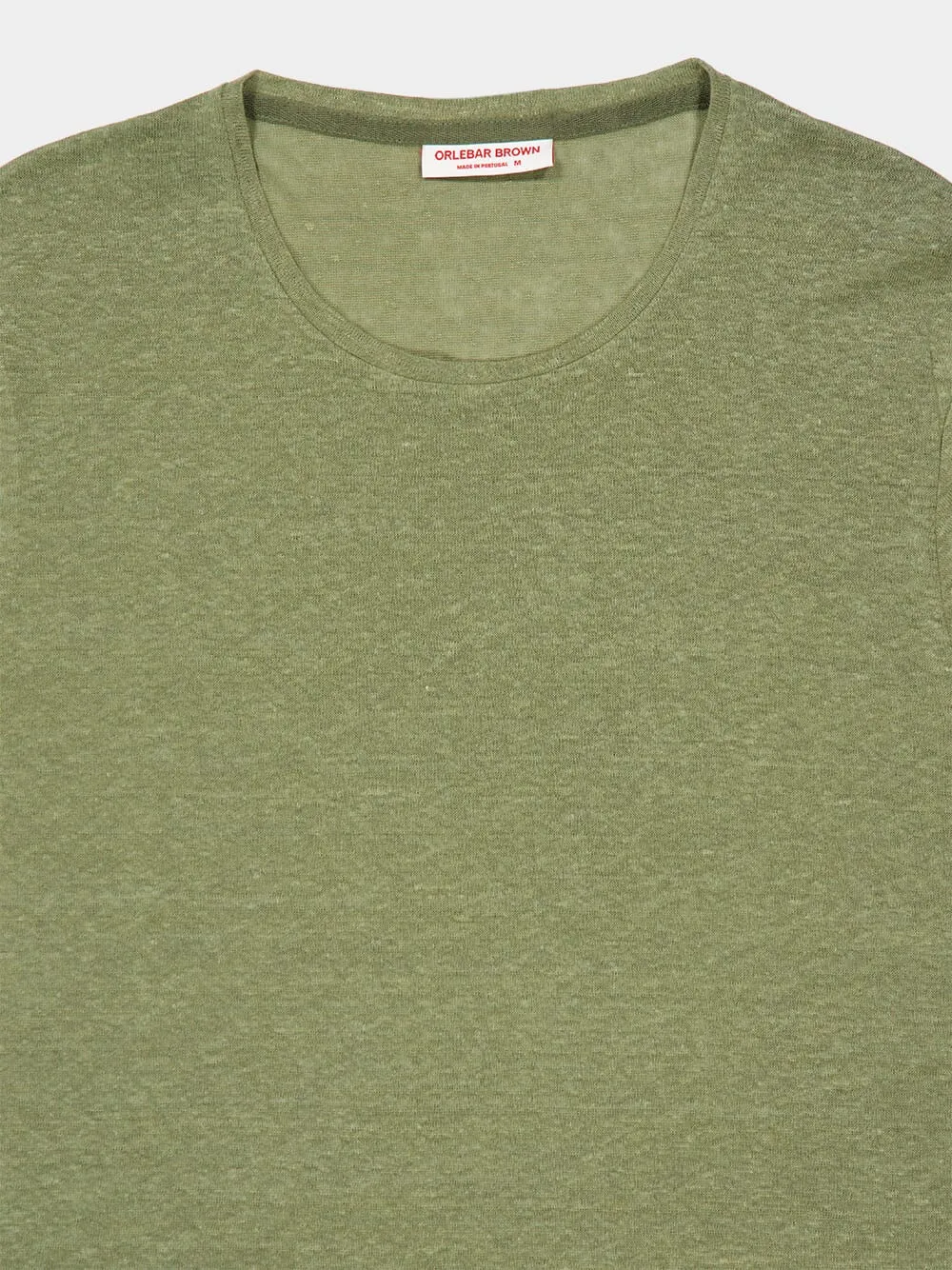 Herbal Green Tailored Linen T-Shirt sold by Fashion Clinic product image thumbnail 5