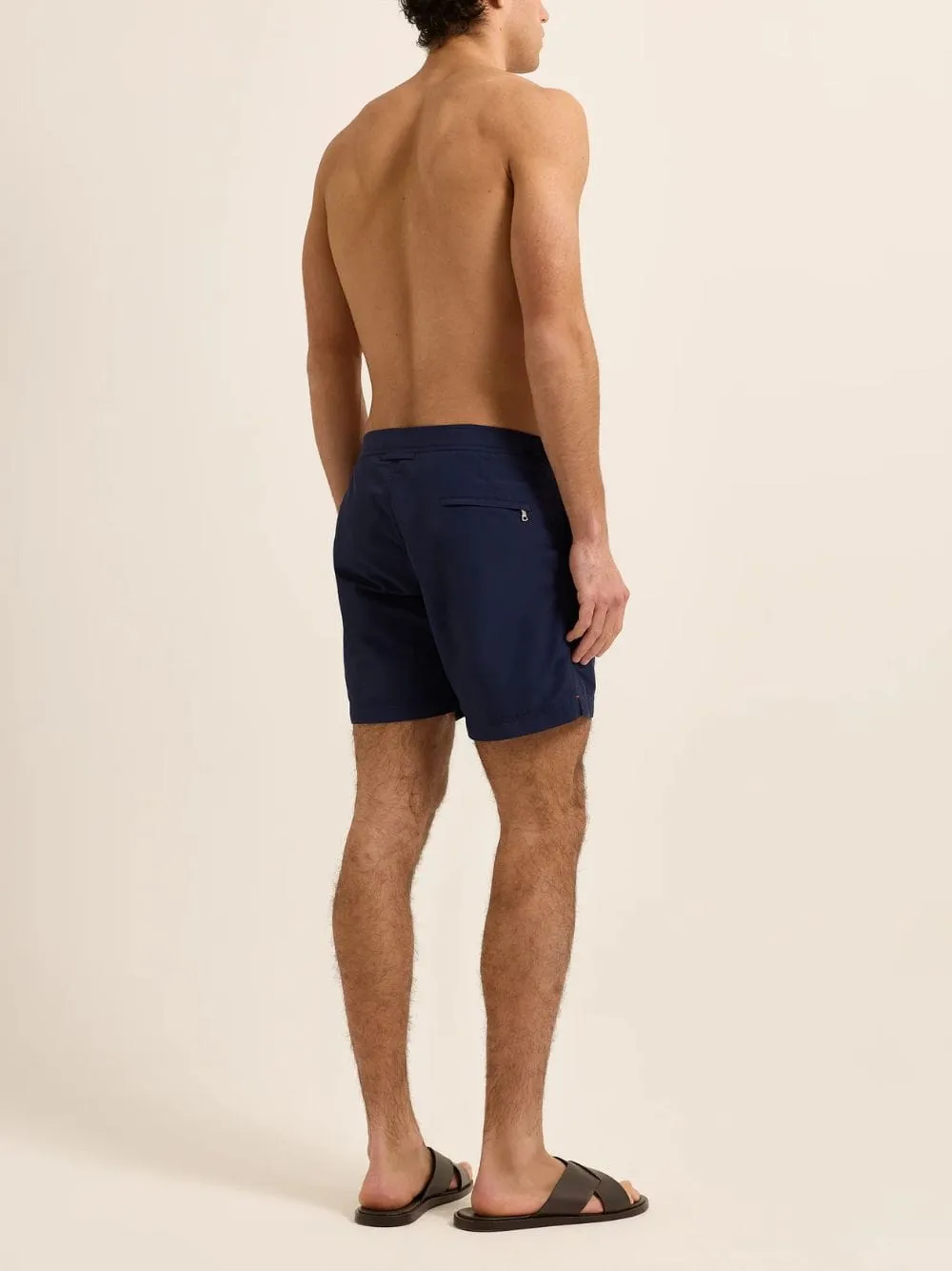 Navy Blue Bulldog Mid-Length Swim Shorts sold by Fashion Clinic product image thumbnail 4