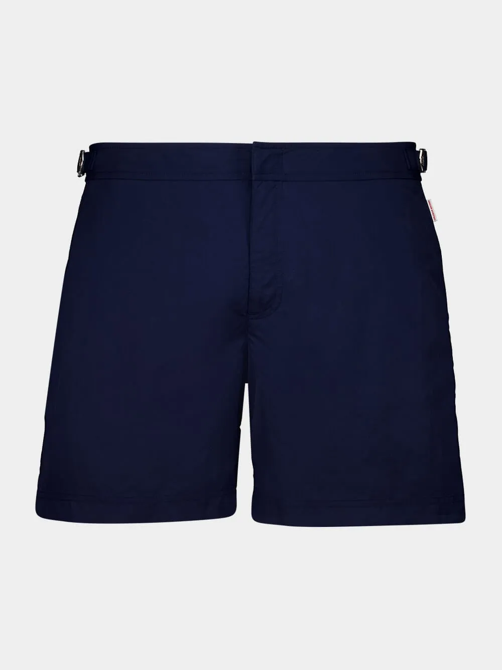 Navy Blue Bulldog Mid-Length Swim Shorts sold by Fashion Clinic