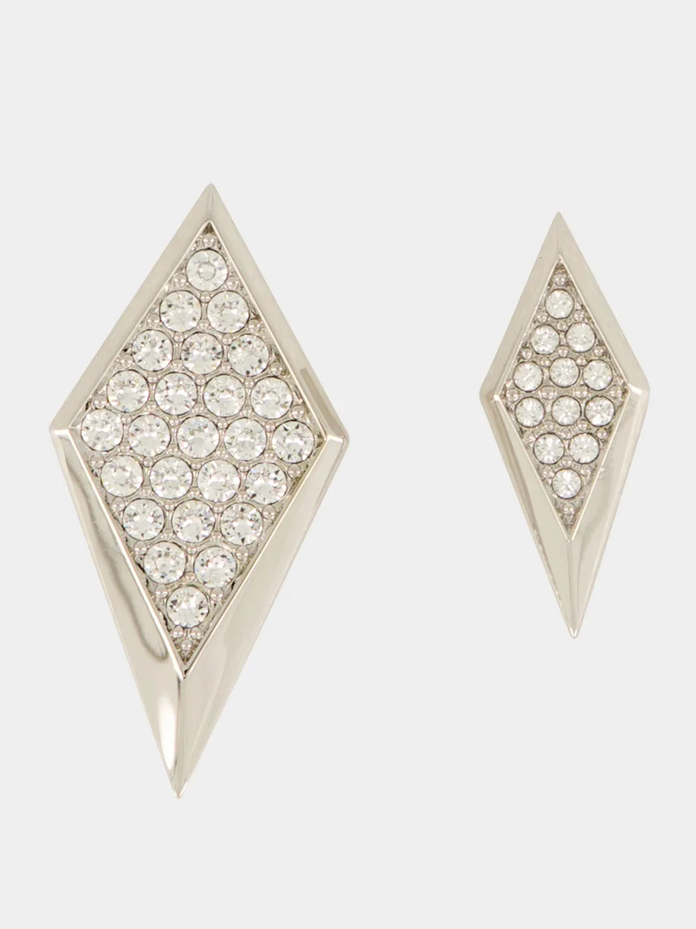 Silver Blade Crystal Earrings sold by Fashion Clinic product image thumbnail 2