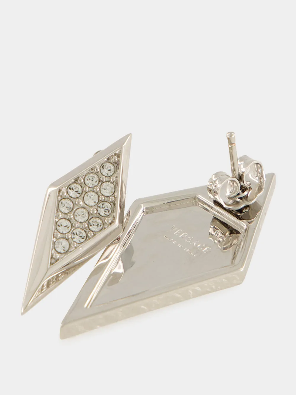Silver Blade Crystal Earrings sold by Fashion Clinic product image thumbnail 4