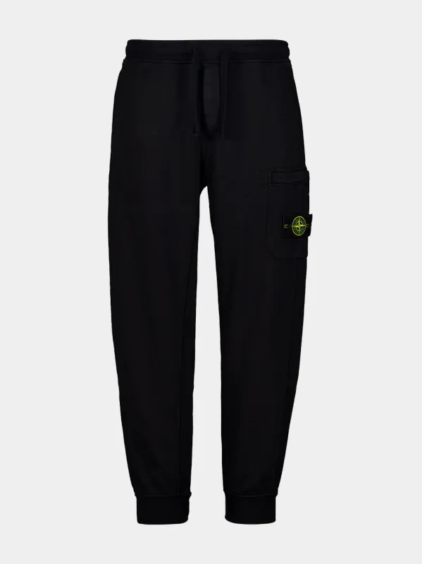 Black Cotton Joggers made by Stone Island